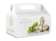 Gadżety na imprezę - Ozdobne pudełko na ciasto komunijne - 10 szt. - miniaturka - grafika 1