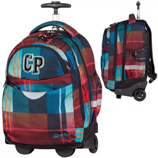 CoolPack Plecak na kółkach Maroon (462) 59367CP - Plecaki szkolne i tornistry - miniaturka - grafika 1