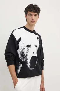 Armani Exchange bluza bawełniana męska kolor czarny wzorzysta XM000042 AF10858 - Bluzy męskie - miniaturka - grafika 1