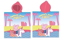 Ręczniki - Świnka peppa Pepa Jednorożec ręcznik z kapturem Poncho 50X100 szybkoschnące - miniaturka - grafika 1