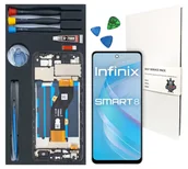 Części serwisowe do telefonów - WYŚWIETLACZ LCD DO INFINIX SMART 8 RAMKA ZESTAW WYMIANA WYŚWIETLACZA X6525 - miniaturka - grafika 1