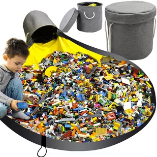 Kosz Na Zabawki Organizer Pojemnik + Mata Worek KRUZZEL - Pojemniki na zabawki Kosz Na Zabawki Organizer Pojemnik + Mata Worek KRUZZEL - Pojemniki na zabawki - miniaturka - grafika 1