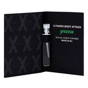 Feromony męskie - Aurora Labs (pl Perfumy X-Phero Body Attack Green for men, 1 ml - miniaturka - grafika 1