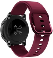 Akcesoria do smartwatchy - Opaska Pasek Bransoleta Gearband Garmin Garmin Venu 2S / Vivoactive 4S 18Mm Bordowa - miniaturka - grafika 1