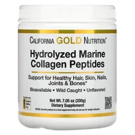 Suplementy naturalne - California Gold Nutrition Hydrolyzed Marine Collagen Peptides 200g - miniaturka - grafika 1