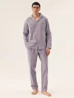 Piżamy damskie - Piżama męska Mic Henderson niebieski XXL - miniaturka - grafika 1