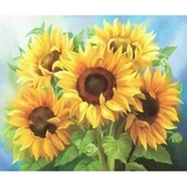 Malowanie po numerach - Malowanie po numerach. Bukiet słoneczników 40 x 50 5694 - Norimpex - miniaturka - grafika 1