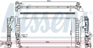 Chłodnica, układ chłodzenia silnika Nissens 606385 - Układ chłodzenia - akcesoria - miniaturka - grafika 1