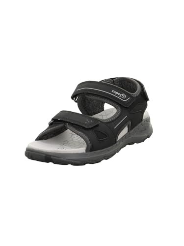 Superfit Sandały Criss Cross, czarne/jasnoszare 0010, 33 EU, Czarny jasnoszary 0010, 33 EU