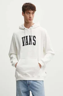 Vans bluza bawełniana męska kolor beżowy z kapturem z nadrukiem VN000HNWFS81 - Bluzy męskie - miniaturka - grafika 1