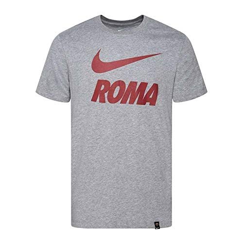 Nike Męski T-shirt Roma M NK TEE TR Ground, Dk Grey Heather, XL, CD0409