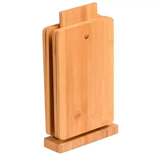 Deski do krojenia ze stojakiem, bambus, 4 sztuki, Kesper - Deski do krojenia - miniaturka - grafika 1