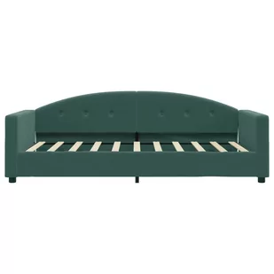 Sofa z funkcją spania, ciemnozielona, 80x200 cm, aksamitna Lumarko! - Łóżka Sofa z funkcją spania, ciemnozielona, 80x200 cm, aksamitna Lumarko! - Łóżka - miniaturka - grafika 2