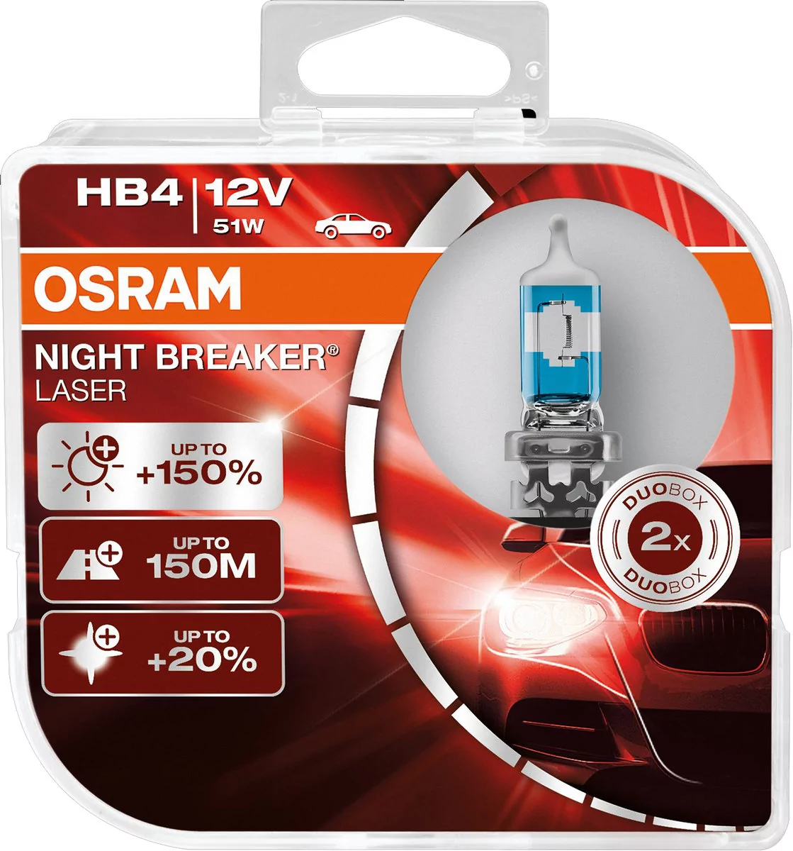 Żarówki OSRAM HB4 Night Breaker Laser +150% (2 sztuki)