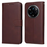 Portfele - Dla Realme 14 Pro 5G Etui Portfel Folio Skórzany Pokrowiec Na Telefon Folio - Brązowy Wielobarwny Brown - miniaturka - grafika 1