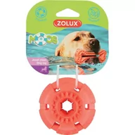 Zabawki dla psów - Zolux Zabawka TPR MOOS piłka 9,5cm kol. pomarańczowy Dostawa GRATIS od 99 zł + super okazje - miniaturka - grafika 1