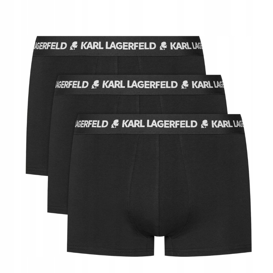 KARL LAGERFELD Czarne męskie bokserki 3PACK S