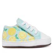 Buty dla dziewczynek - Półbuty Converse Chuck Taylor All Star Cribster Citrus A15932C Turkusowy - miniaturka - grafika 1