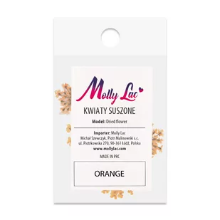Mollylac Ozdoba Do Paznokci Suszone Kwiatki Orange - Ozdoby do paznokci - miniaturka - grafika 2