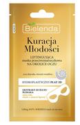 Kosmetyki pod oczy - Bielenda Kuracja Młodości liftingująca maska przeciwzmarszczkowa na okolice oczu w płacie z ekstraktem ze śluzu ślimaka 1szt - miniaturka - grafika 1