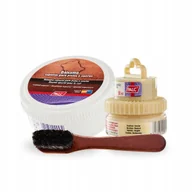 Środki do obuwia i ubrań - Tłuszcz do Butów Skórzanych ze Szczotką i Pasta Bezbarwna Palc Zestaw 3w1 - miniaturka - grafika 1