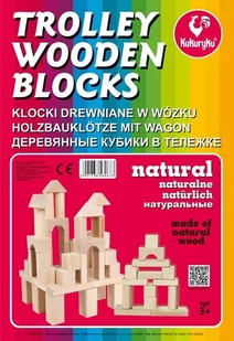 Promatek KLOCKI DREWNIANE NATU.W WOZKU BPZ-KUKURYKU - Klocki - miniaturka - grafika 1