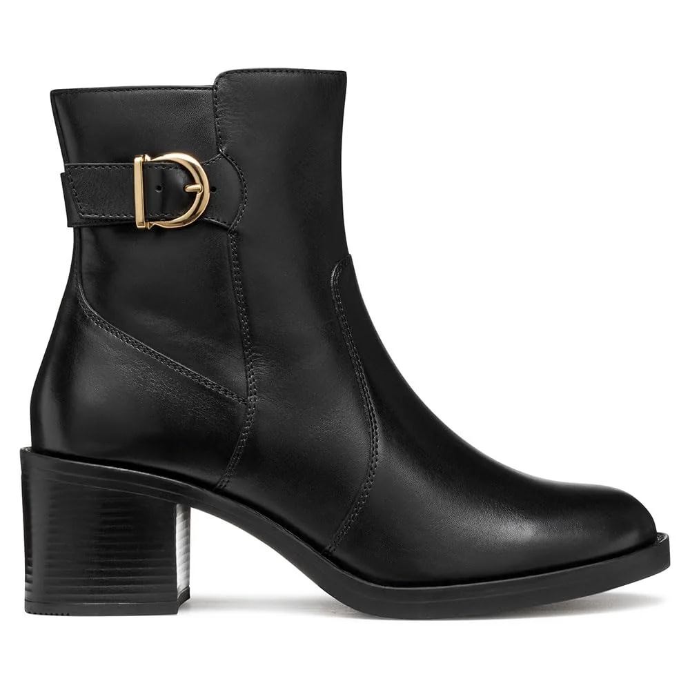 Geox Damskie buty D SERILDA 60 Ankle Boot, czarne, 39 EU, czarny, 39 EU