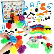 Zabawki interaktywne dla dzieci - Rzepy czepy klocki kulki kolorowe kreatywne 436 elementów - miniaturka - grafika 1