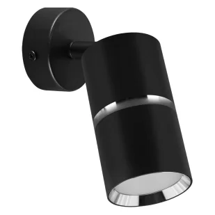 Lampa ścienna DIOR SPT 4260 Ideus regulowany metal czarny chrom - Lampy ścienne - miniaturka - grafika 1