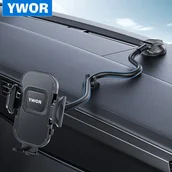 Inne - TEMU Uchwyt samochodowy na telefon z gęsiej szyi, uchwyt nawigacyjny z przyssawką do ciężarówki, stały uchwyt samochodowy na telefon, regulowany - miniaturka - grafika 1