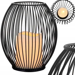 Świecznik Metalowy Dekoracyjny Na Świece 1 Szt Stojak Lampion Do Domu Taras - Świeczniki - miniaturka - grafika 1