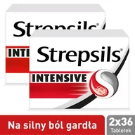 Przeziębienie i grypa - RECKITT BENCKISER (POLAND) S.A. RECKITT BENCKISER POLAND) S.A Strepsils Intensive 2 x 36 tabletki - miniaturka - grafika 1