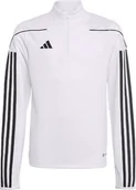 Bluzy damskie - Bluza dla dzieci adidas Tiro 23 League Training Top biało-czarna IB8477-152cm - miniaturka - grafika 1