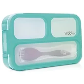 Lunch boxy - BABY&TRAVEL BBluv Lunchbox z widelcem Bento niebieski 3m+ 1szt. - miniaturka - grafika 1