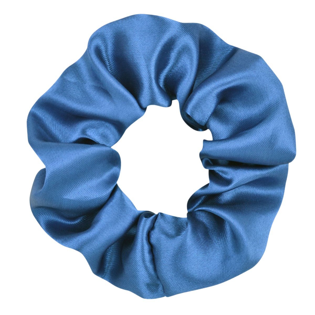Gumka do Włosów Niebieska Satynowa Bez Łączeń Wygodna i Bezpieczna
