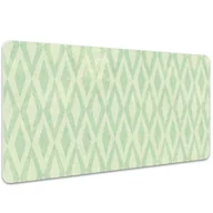 Podkładki na biurko - Mata ochronna z nadrukiem Zielone romby 100x50 cm, Dywanomat - miniaturka - grafika 1