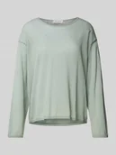 Swetry damskie - Sweter z dzianiny z obniżonymi ramionami - miniaturka - grafika 1