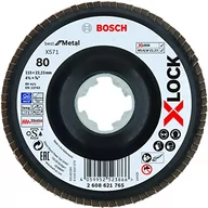 Akcesoria do elektronarzędzi - Bosch X-LOCK Best for Metal Tarcza lamelkowa X571, 115x22,23mm, G80, 2608621765 - miniaturka - grafika 1