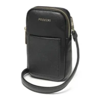 Nerki - Mini torebka na telefon listonoszka PUCCINI czarna - miniaturka - grafika 1