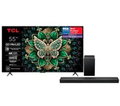 Telewizory - TCL 55C6K 55" QD-Mini LED 4K 144Hz Google TV Dolby Vision IQ Dolby Atmos HDMI 2.1 DVB-T2 + Soundbar TCL Q65H - miniaturka - grafika 1
