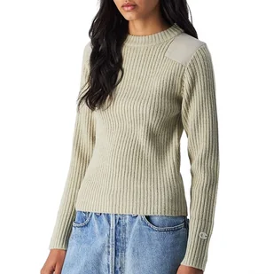 Bluza Champion Crewneck Sweater 117495-ES057 - beżowe - Bluzy sportowe damskie - miniaturka - grafika 1