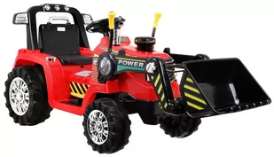 Pojazd Koparka Traktor Czerwona PA.ZP1005.CR - Jeździki dla dzieci - miniaturka - grafika 1
