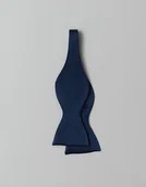 Krawaty i muchy męskie - mucha seta wiązana sw2 granatowa - miniaturka - grafika 1