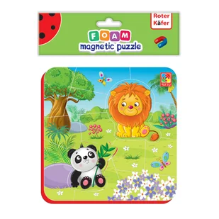 Roter Kafer PUZZLE PIANKOWE MAGNETYCZNE ZOO RK5010-04 - Puzzle - miniaturka - grafika 6
