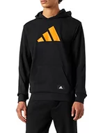 Bluzy męskie - adidas Męska bluza, M FI 3BAR OH, czarna, L - miniaturka - grafika 1