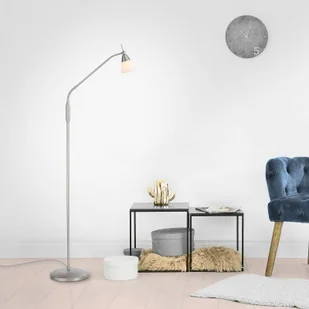 Lampa stojąca Paul Neuhaus Pino, srebrna, 163 cm, ściemniana, G9 - Lampy stojące - miniaturka - grafika 1