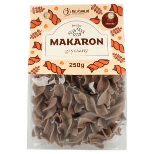 Makaron gryczany świderki 250g - Makaron - miniaturka - grafika 1