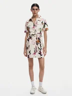 Sukienki - Desigual Sukienka koszulowa Monicawhite 25SWVW13 Écru Regular Fit - miniaturka - grafika 1