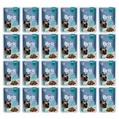 Mokra karma dla kotów - Brit Pouch Gravy Fillets with Beef 24 x 85 g - miniaturka - grafika 1