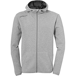 Kurtki męskie - uhlsport uhlsport Męska kurtka Essential Hood Jacket, ciemnoszary melanż 100519615 - grafika 1
